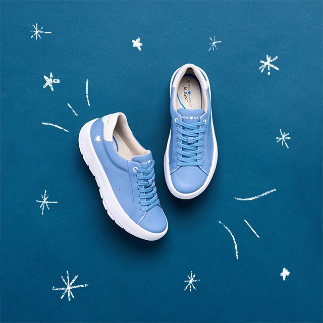 Women’s Calliope sneaker in Blue. Shop Women's Lace Ups.