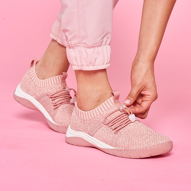 Women's Align Torri - Final in pink shown on foot.