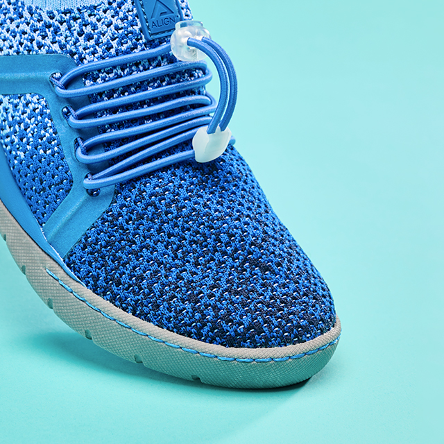 Torri sneaker in blue ombre. 